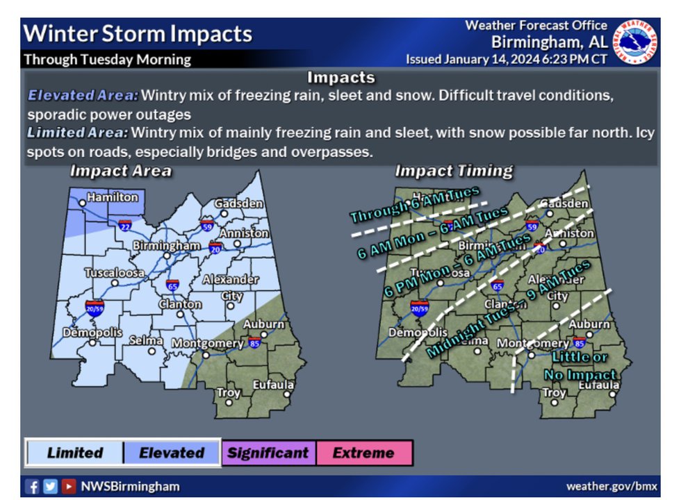 Vestavia Hills City Schools closed Tuesday 1 16 24 for winter